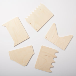 Wooden Sand Combs | Beach & Sandpit Toy | Conscious Craft