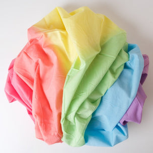 Sarah Silk Cotton Playcloth Rainbow | Conscious Craft
