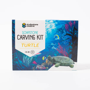 Studiostone Creative Soapstone Carving kit | Turtle | © Conscious Craft