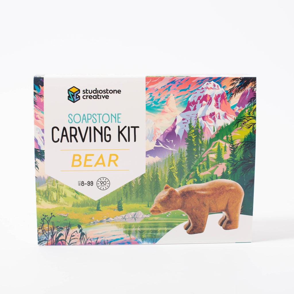 Soapstone Carving Kit - Bear