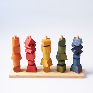 Rainbow Stacking Toy from Wooden Story | © Conscious Craft