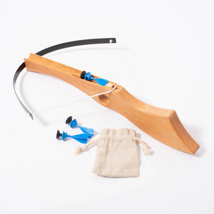 Wooden toy cross bow with safety arrows | © Conscious Craft